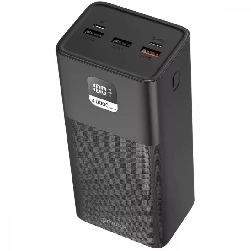 Портативное зарядное устройство (павербанк) Proove Giant 40000mAh 100W Black (PBGI99320001)
