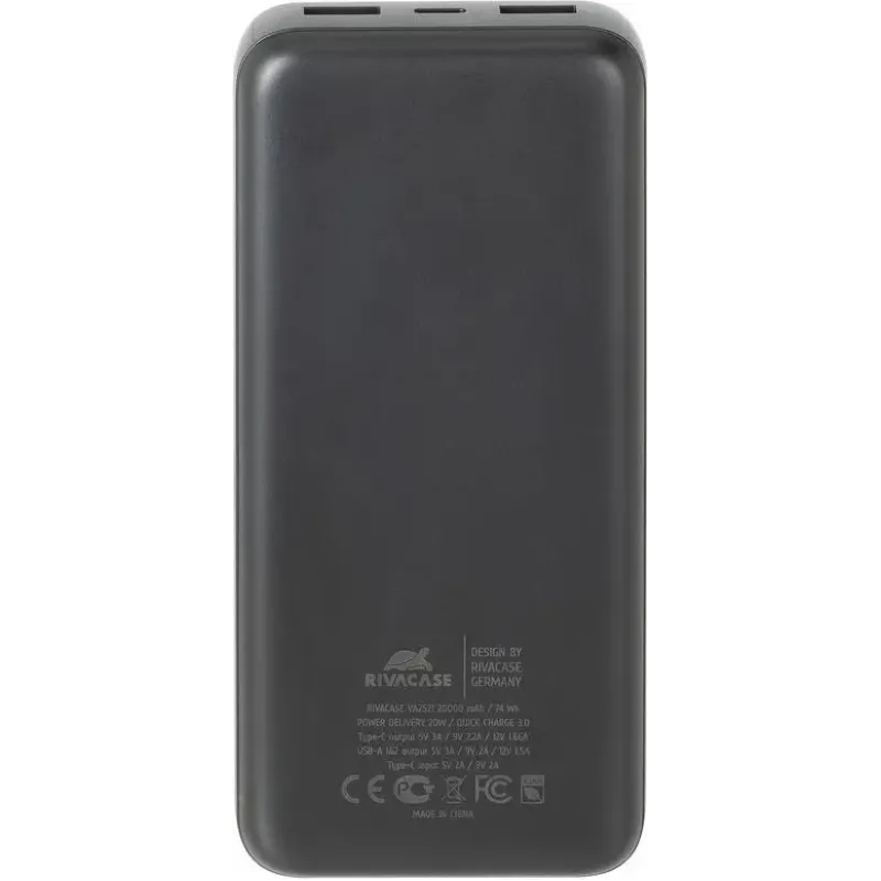 Портативное зарядное устройство (павербанк) Rivacase RIVAPOWER VA2521 (Black)