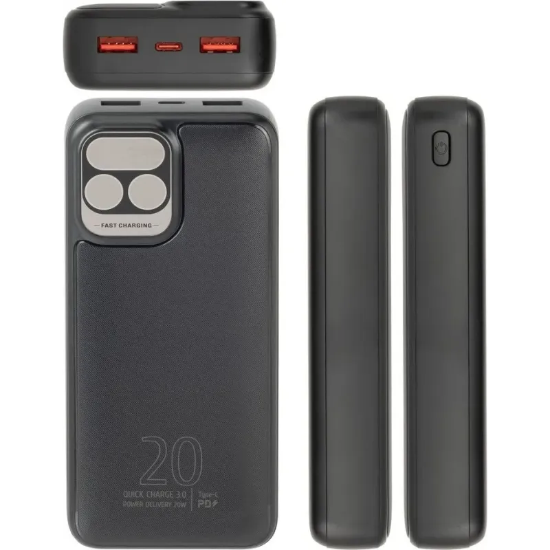 Портативное зарядное устройство (павербанк) Rivacase RIVAPOWER VA2521 (Black)