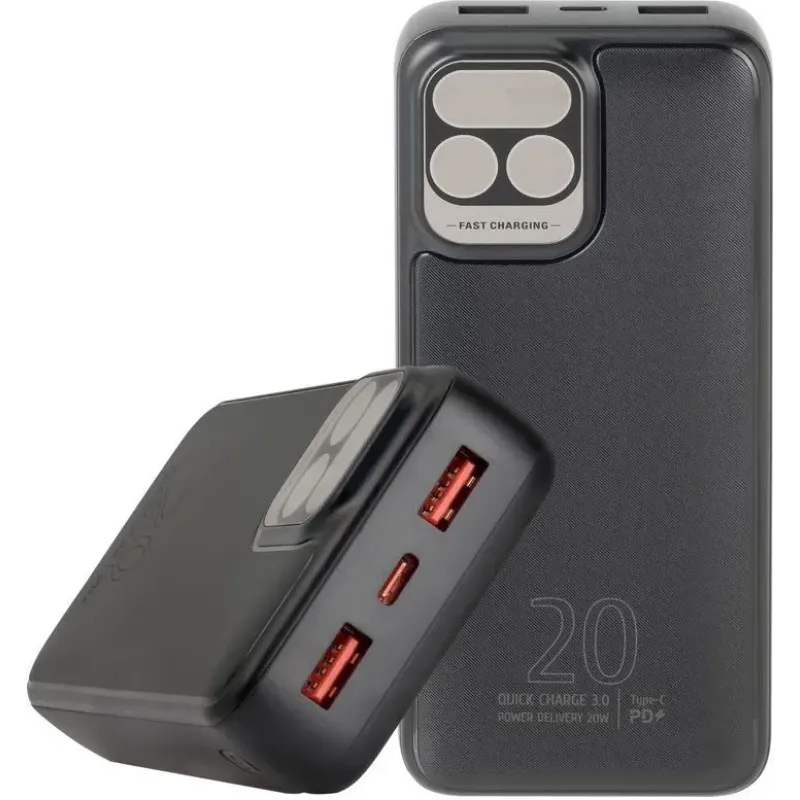 Портативное зарядное устройство (павербанк) Rivacase RIVAPOWER VA2521 (Black)
