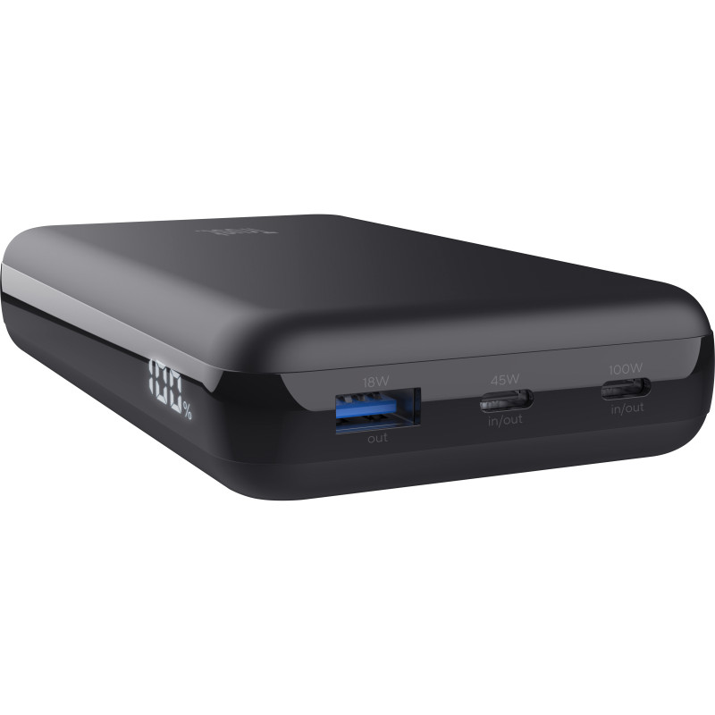 Портативное зарядное устройство (павербанк) Trust Laro 20000mAh 100W Black (25240)