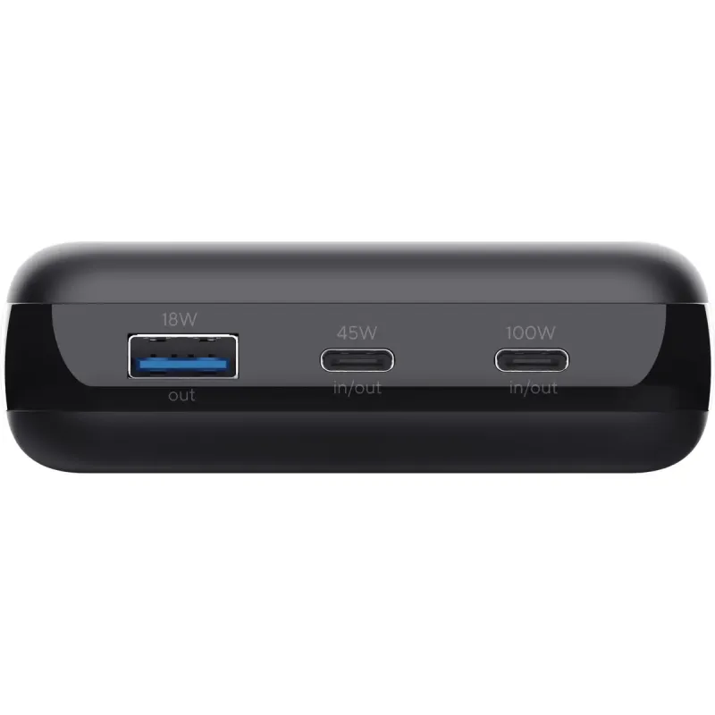 Портативний зарядний пристрій (павербанк) Trust Laro 20000mAh 100W Black (25240)