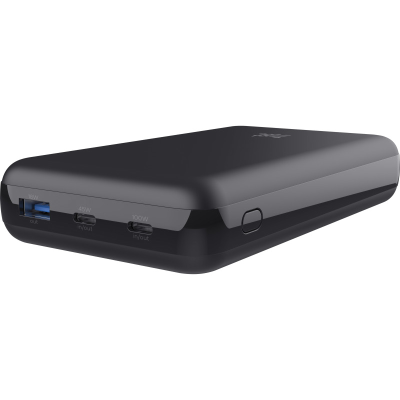 Портативное зарядное устройство (павербанк) Trust Laro 20000mAh 100W Black (25240)