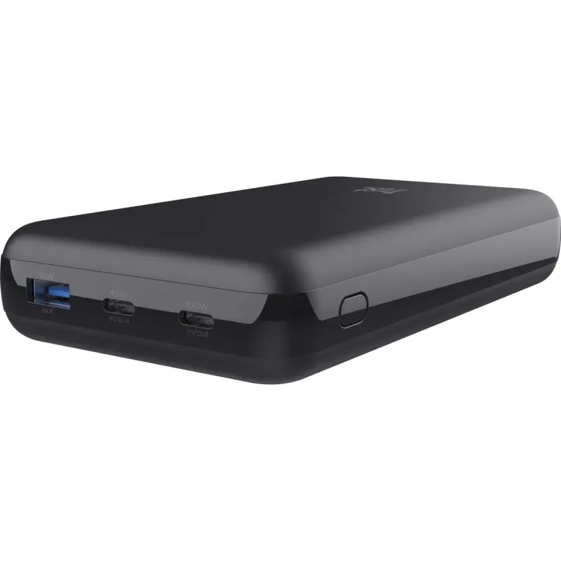 Портативний зарядний пристрій (павербанк) Trust Laro 20000mAh 100W Black (25240)