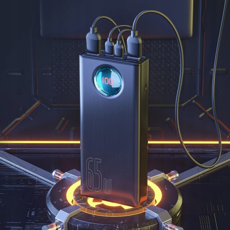 Портативний зарядний пристрій (павербанк) Baseus Amblight Digital Display Quick Charge 65W 30000mAh Black (PPLG-A01, PPLG000101)