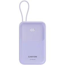 Портативное зарядное устройство (павербанк) Canyon OnPower 101 10000mAh 22.5W Purple (CNS-CPB101PU)