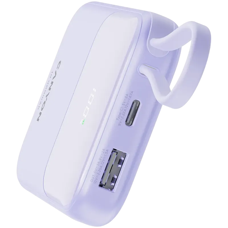 Портативний зарядний пристрій (павербанк) Canyon OnPower 101 10000mAh 22.5W Purple (CNS-CPB101PU)