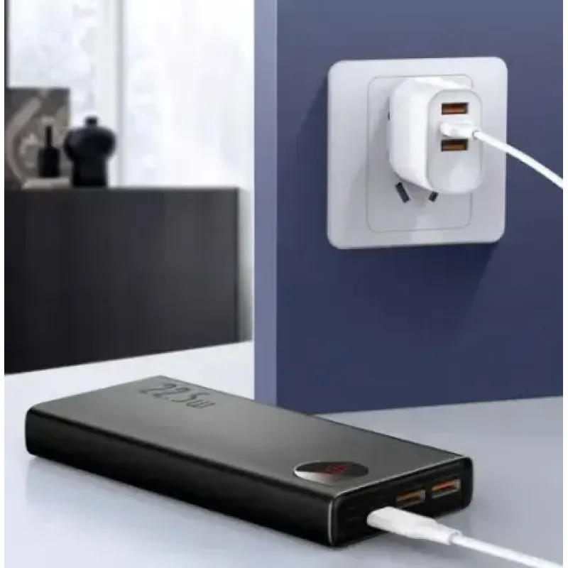 Портативное зарядное устройство (павербанк) Baseus Adaman Metal Digital Display 20000mAh 22.5W 2021 Editon (PPAD000101/PPAD070101/P10021502112-01)