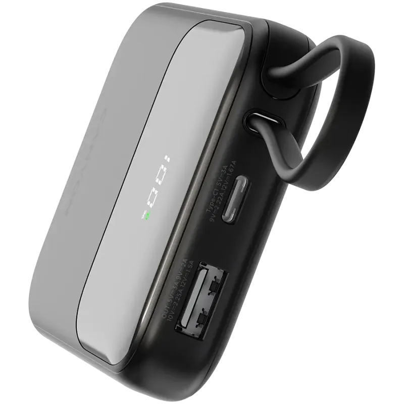 Портативний зарядний пристрій (павербанк) Canyon OnPower 101 10000mAh 22.5W Black (CNS-CPB101BK)