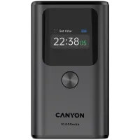 Портативний зарядний пристрій (павербанк) Canyon OnPower 130 10000mAh 30W Grey (CNS-CPB130DG)