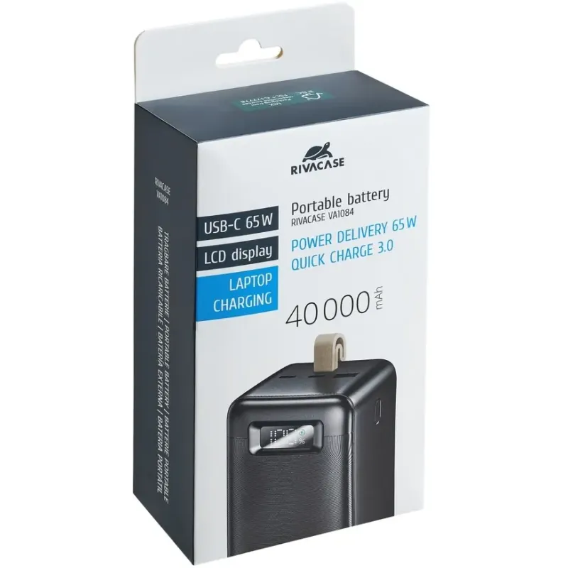 Портативное зарядное устройство (павербанк) RIVACASE RIVAPOWER VA1084 (Black)