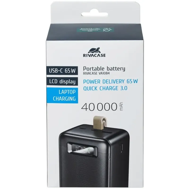Портативное зарядное устройство (павербанк) RIVACASE RIVAPOWER VA1084 (Black)