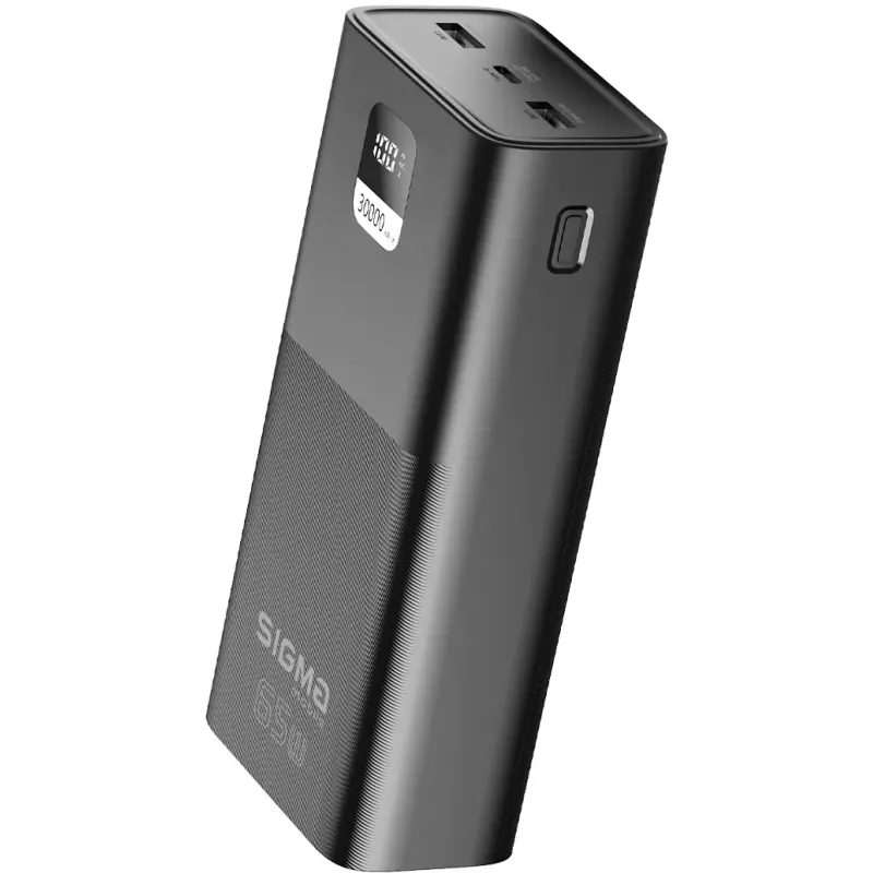 Портативное зарядное устройство (павербанк) Sigma mobile X-power SI30A6QLX 30000mAh Black