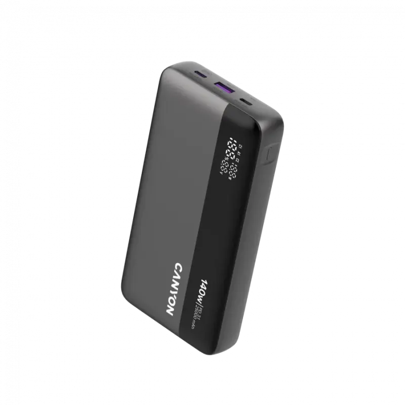 Портативний зарядний пристрій (павербанк) Canyon PB-240 25000mAh Dark Grey (CNS-CPB240)
