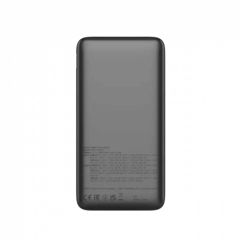 Портативний зарядний пристрій (павербанк) Canyon PB-240 25000mAh Dark Grey (CNS-CPB240)