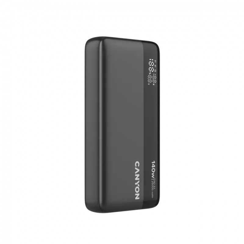 Портативний зарядний пристрій (павербанк) Canyon PB-240 25000mAh Dark Grey (CNS-CPB240)
