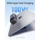 Портативний зарядний пристрій (павербанк) UGREEN PB724 Nexode 12000mAh 100W Gray (35526)