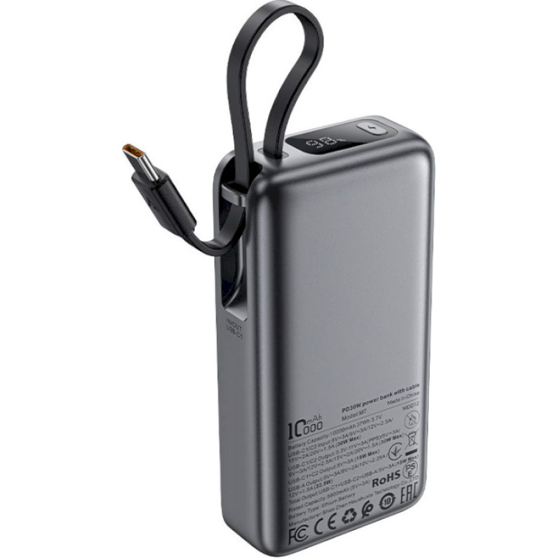 Acefast M7 10000mAh 30W Black (6974316283379)