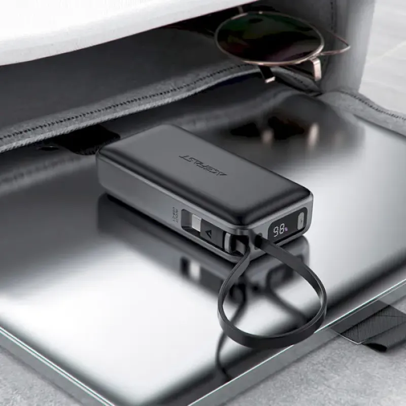 Портативное зарядное устройство (павербанк) Acefast M7 10000mAh 30W Black (6974316283379)