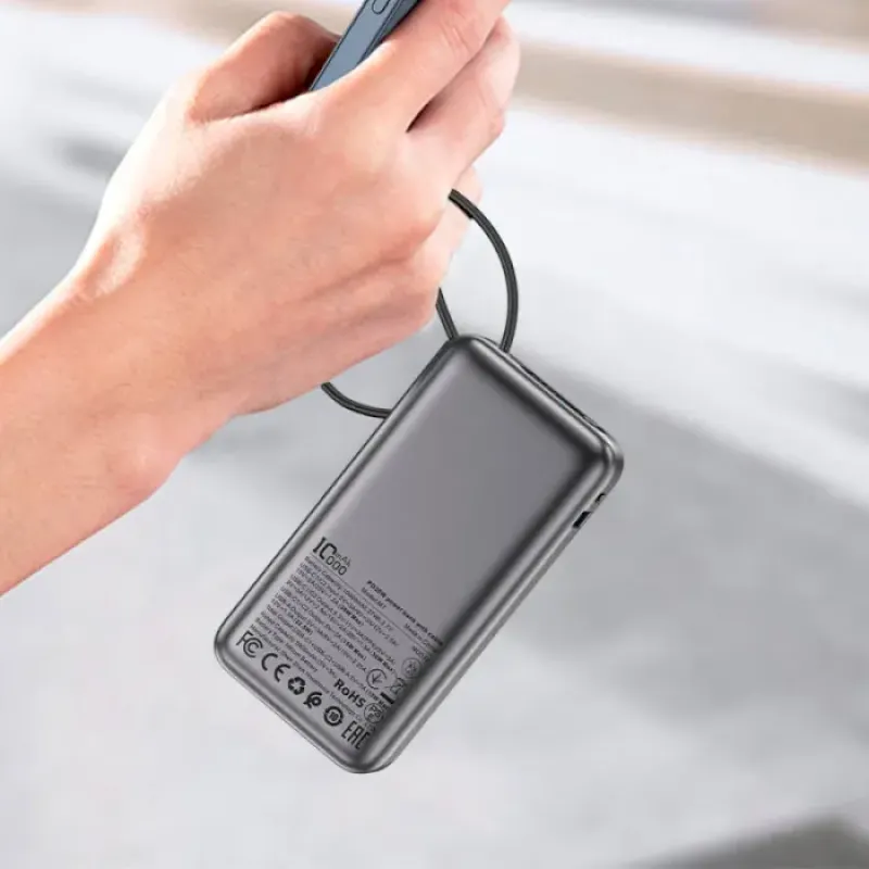 Портативное зарядное устройство (павербанк) Acefast M7 10000mAh 30W Black (6974316283379)