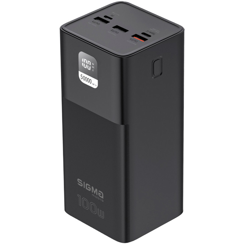 Портативний зарядний пристрій (павербанк) Sigma mobile X-power SI50A6QLX 50000mAh Black