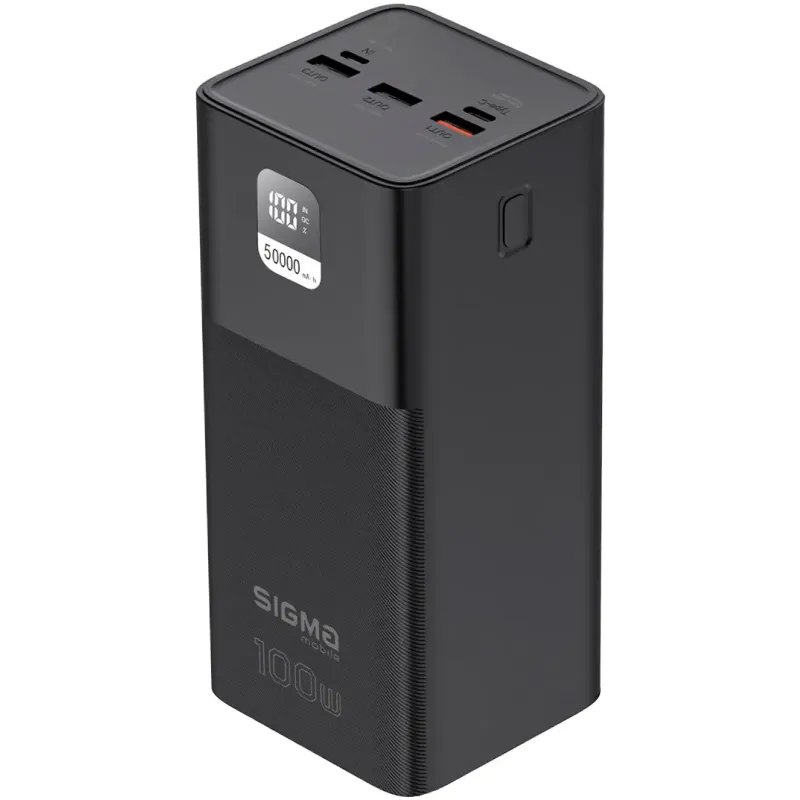Портативное зарядное устройство (павербанк) Sigma mobile X-power SI50A6QLX 50000mAh Black