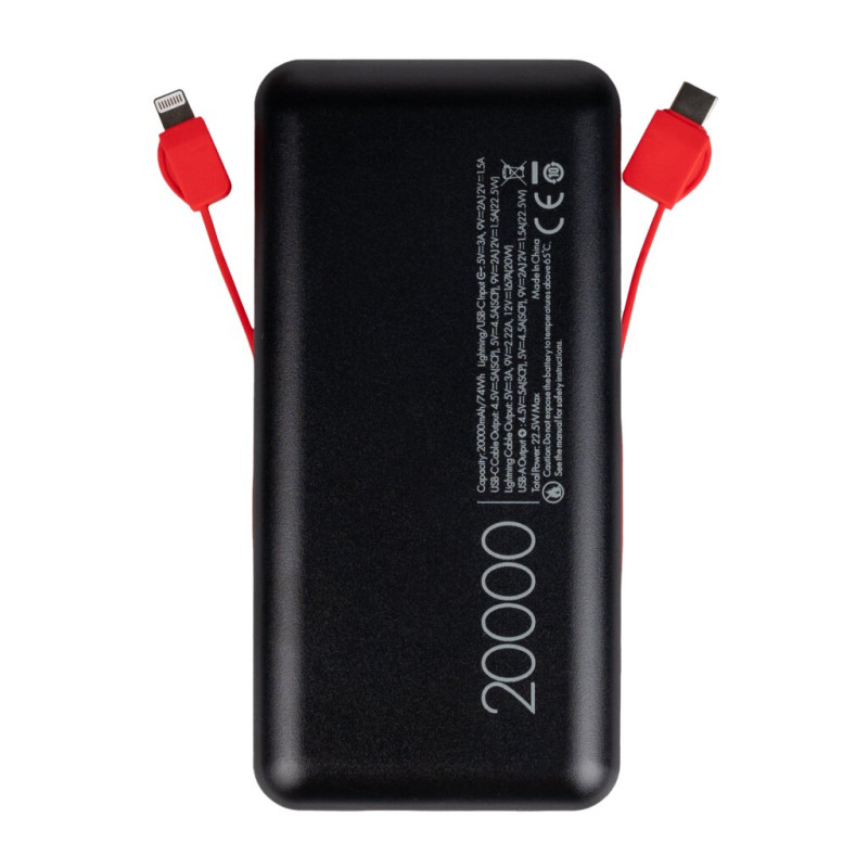 Портативное зарядное устройство (павербанк) LogicPower PQ24 20000mAh Black (lp31339)