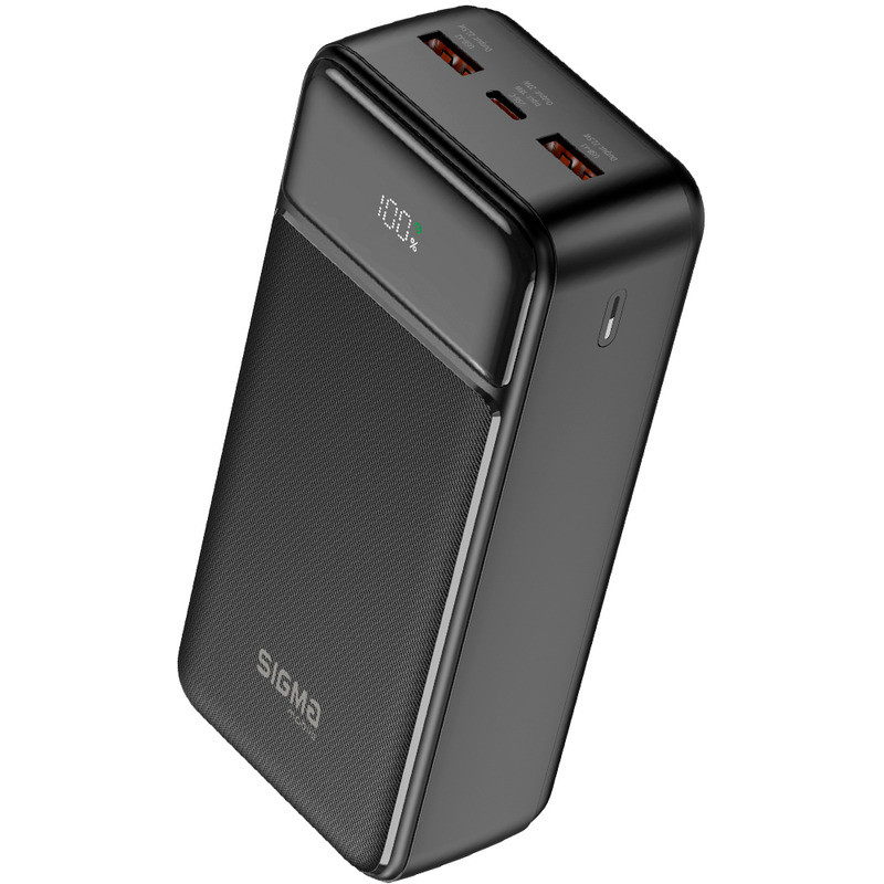 Портативний зарядний пристрій (павербанк) Sigma mobile X-Power SI30A4QL 30000mAh Black (4827798787311)