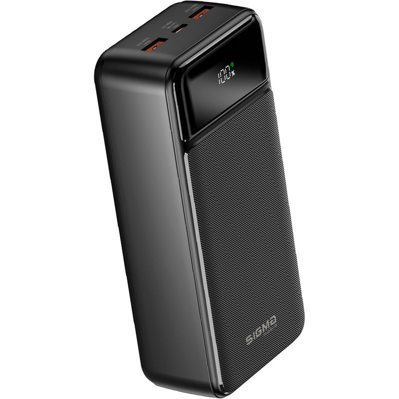 Портативний зарядний пристрій (павербанк) Sigma mobile X-Power SI30A4QL 30000mAh Black (4827798787311)