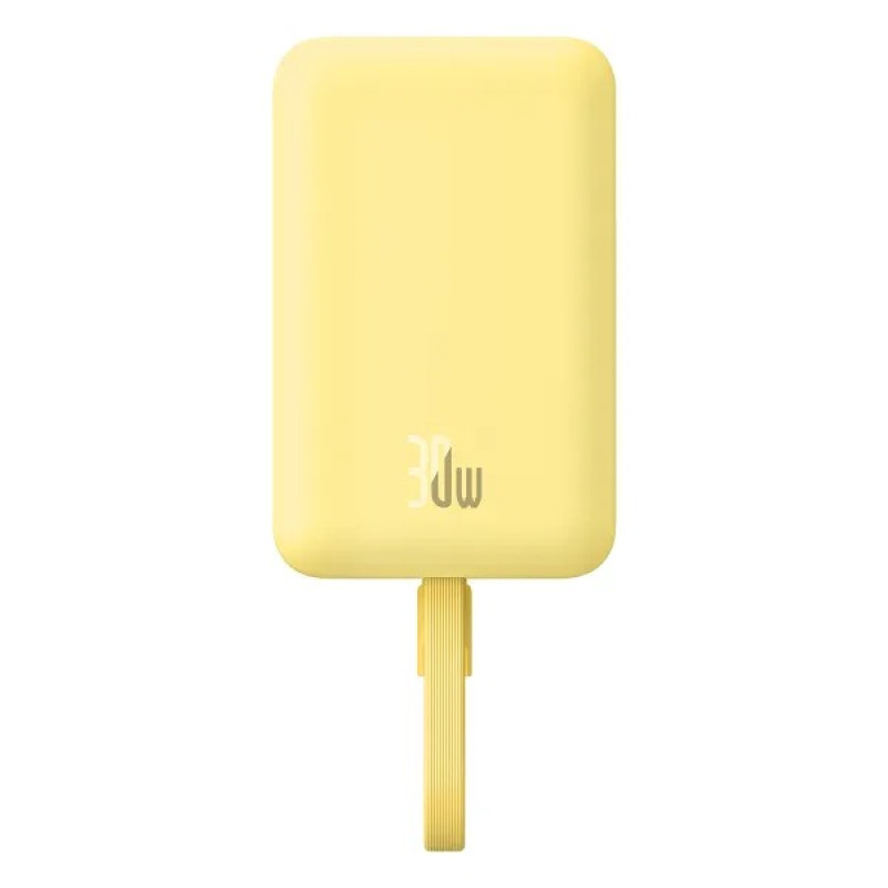 Портативное зарядное устройство (павербанк) Baseus Magnetic Mini 10000mAh, 30W Yellow (P1002210BY23-00)