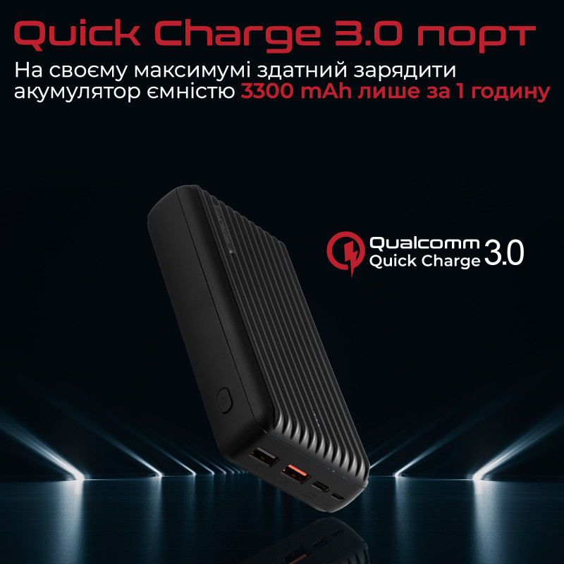 Promate Titan-30 30000 mAh Black (titan-30.black)