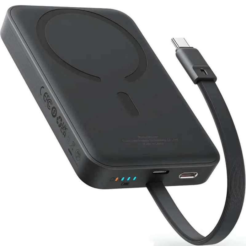 Портативное зарядное устройство (павербанк) Baseus Magnetic Mini 10000mAh, 30W Black (P1002210B113-00)
