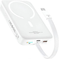 Портативное зарядное устройство (павербанк) Baseus Magnetic Mini 10000mAh, 30W White (P1002210B223-00)