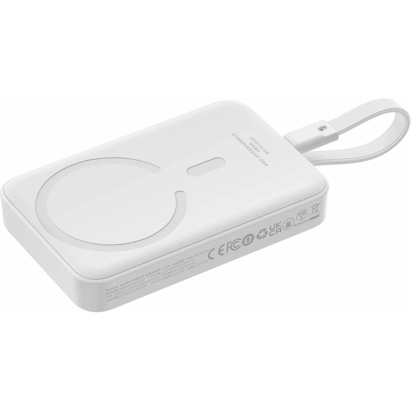 Портативное зарядное устройство (павербанк) Baseus Magnetic Mini 10000mAh, 30W White (P1002210B223-00)