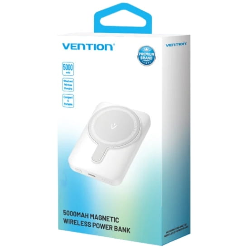 Vention 5000mAh 20W Magnetic White (FHSW0)