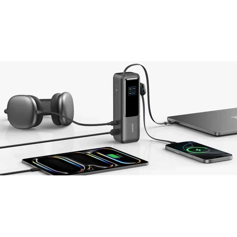 Портативное зарядное устройство (павербанк) Anker Laptop 25000mAh 165W Space Black (A1695H11)