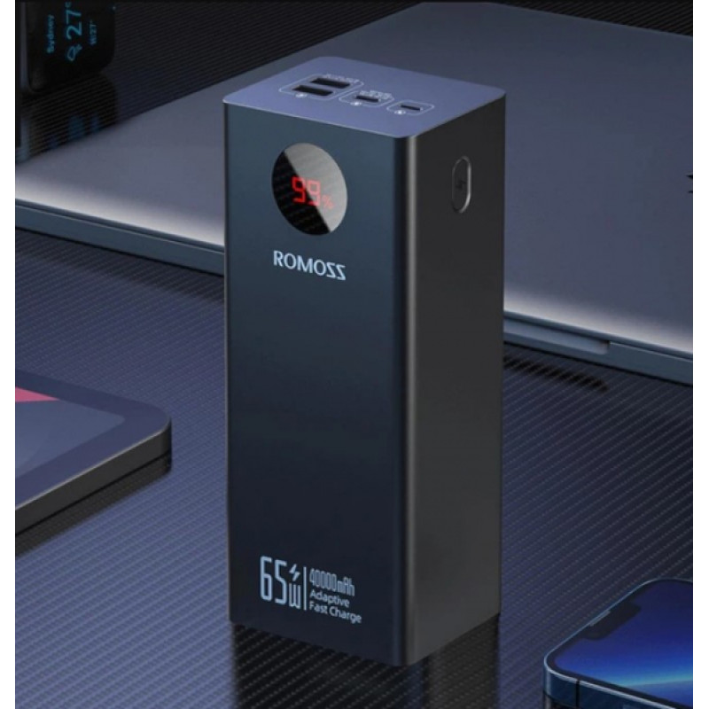 Портативний зарядний пристрій (павербанк) Romoss 40000mAh PEA40 65W (PEA40-382-2131H)