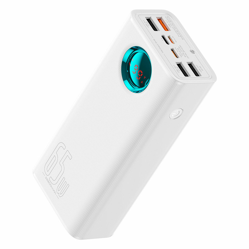 Портативний зарядний пристрій (павербанк) Baseus Amblight Digital Display 26800mAh 65W White (P10022402223-00)