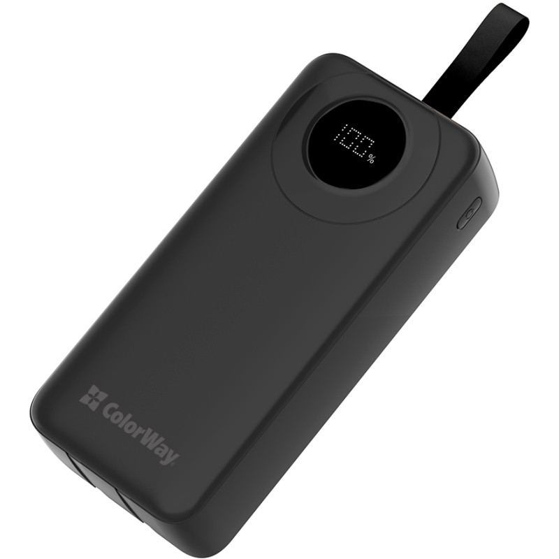 Портативний зарядний пристрій (павербанк) ColorWay EnergyPlus 30000mAh Black (CW-PB300LPB4BK-PDD)