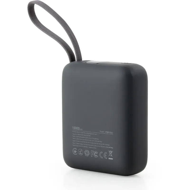 Портативний зарядний пристрій (павербанк) Vinga 10000 mAh 35W Display Cable (VPBB1035C)