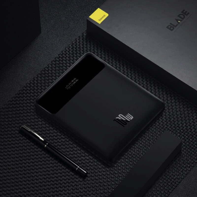 Портативное зарядное устройство (павербанк) Baseus Blade Digital Display 20000 mAh PD 100W Black (PPDGL-01, PPBLD100-S, PPBL000201)