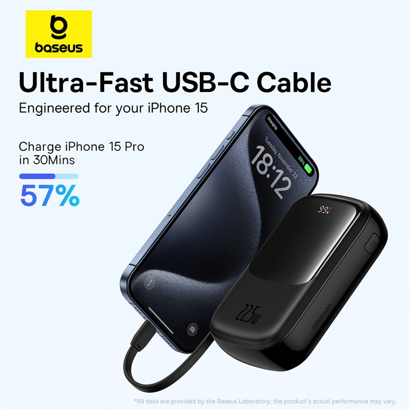 Baseus Qpow Pro+ 20000mAh 22.5W Black P10067103113-00
