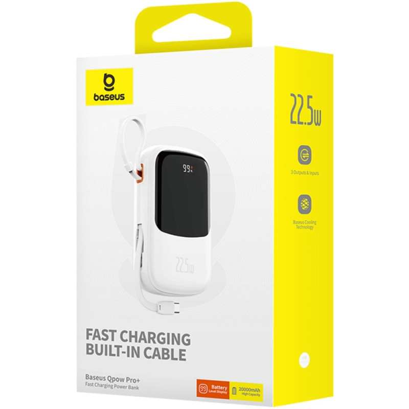 Baseus Qpow Pro+ 20000mAh 22.5W White P10067103213-00