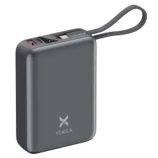 Портативний зарядний пристрій (павербанк) Vinga 20000 mAh 45W Display Cable (VPBB2045C)
