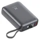 Портативний зарядний пристрій (павербанк) Vinga 20000 mAh 45W Display Cable (VPBB2045C)