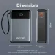 Портативний зарядний пристрій (павербанк) Vention 20000mAh 65W Black (FHYB0)