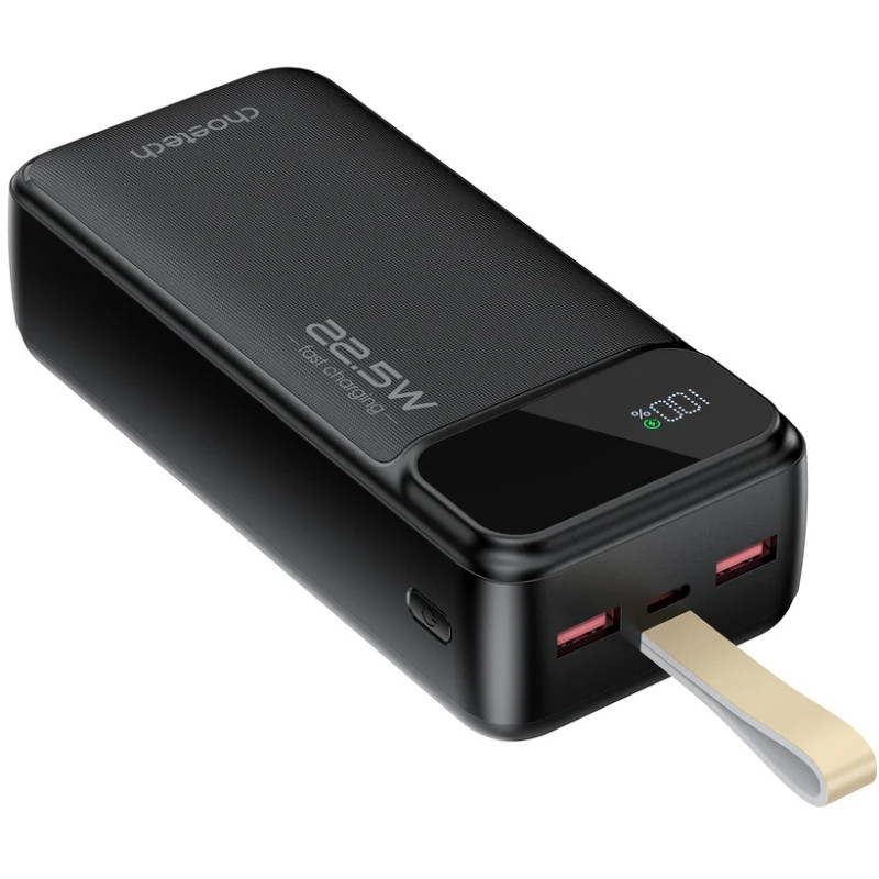 Портативний зарядний пристрій (павербанк) Choetech B730 30000mAh PD 22.5W Black (B730-ACBK)