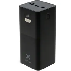 Портативний зарядний пристрій (павербанк) Vinga 50000 mAh 22.5W Display Black (VPBB5022)