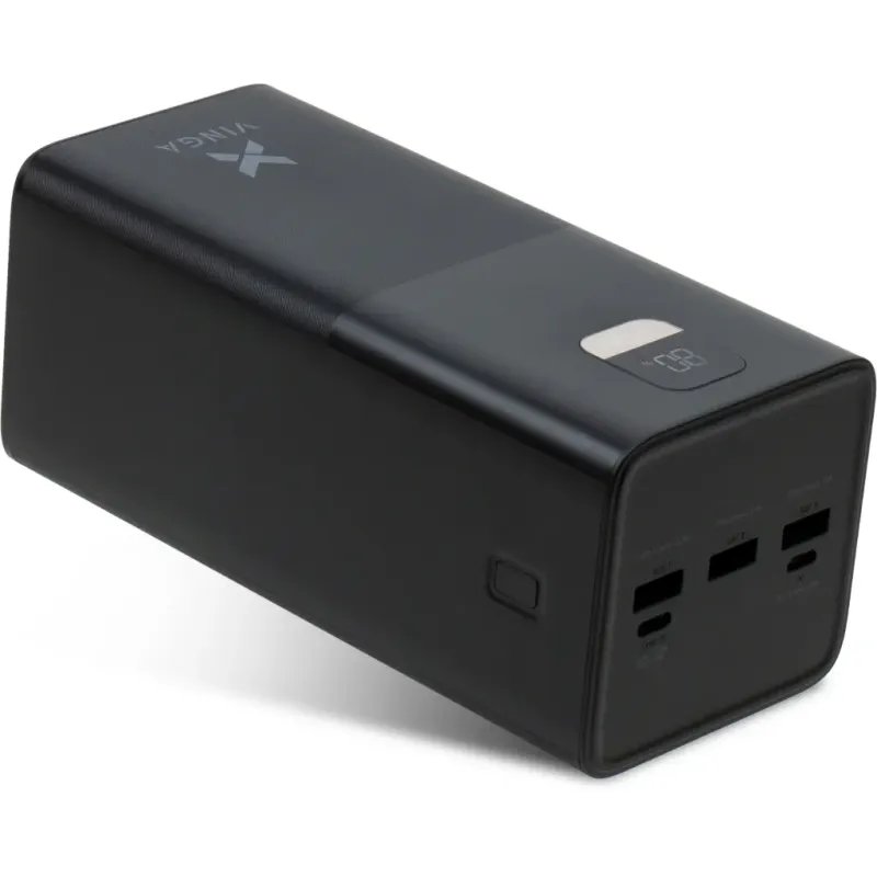 Портативний зарядний пристрій (павербанк) Vinga 50000 mAh 22.5W Display Black (VPBB5022)