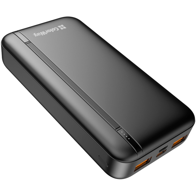 Портативний зарядний пристрій (павербанк) ColorWay 20000mAh 22.5W Black (CW-PB200LPB4BK-PD)